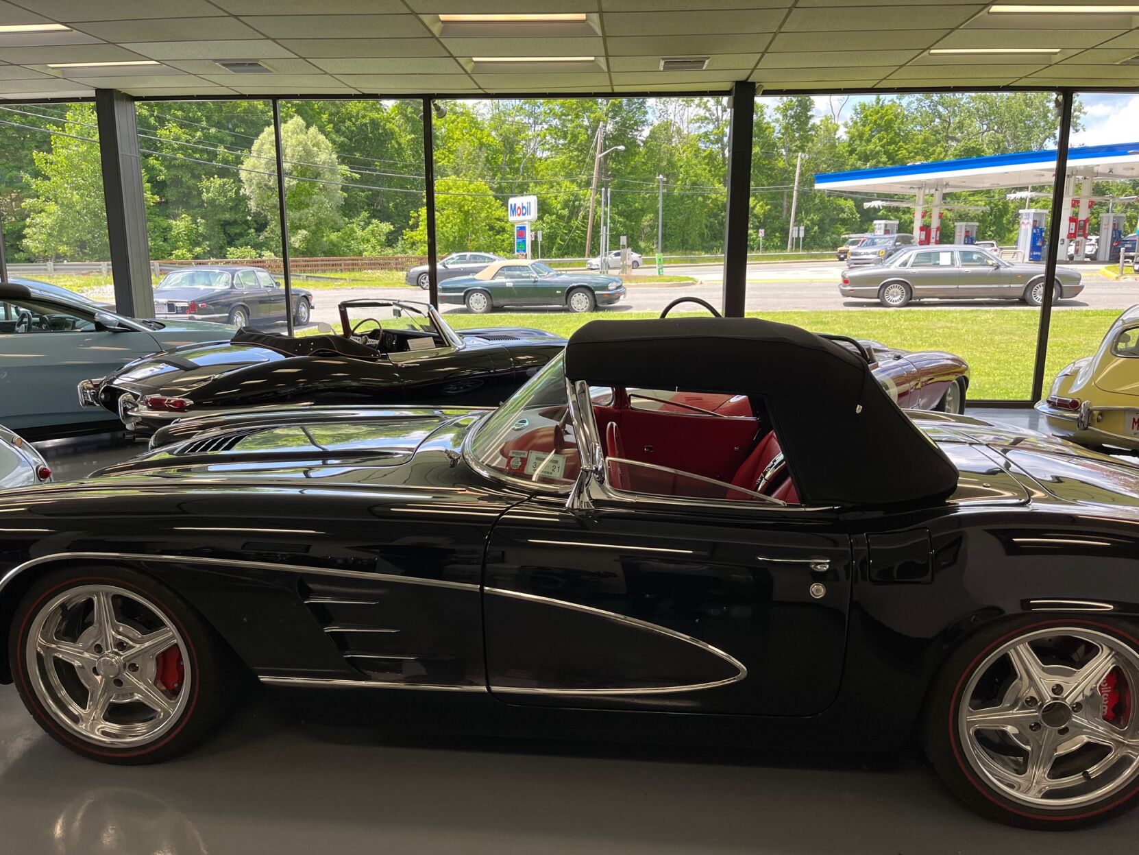 1961 Corvette Resto-Mod in showroom
